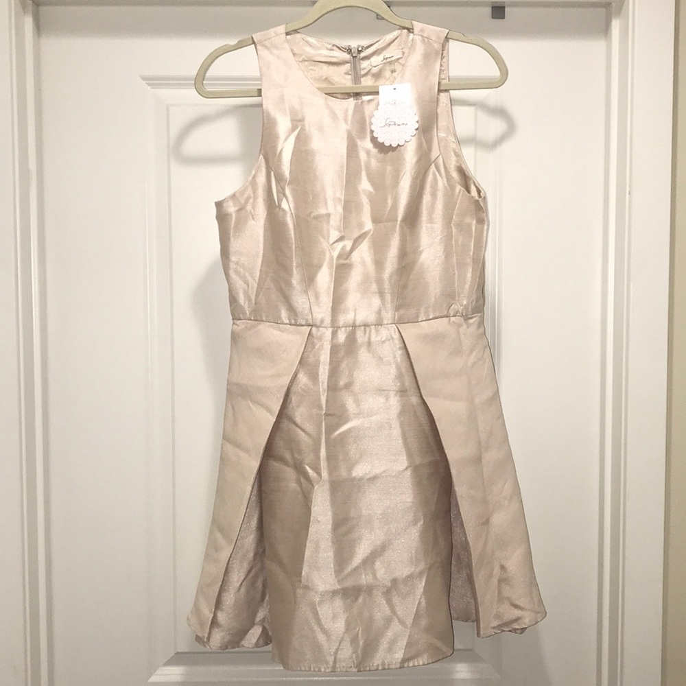 SOPRANO champagne Ivory Short Dress NWT L - Picture 2 of 8